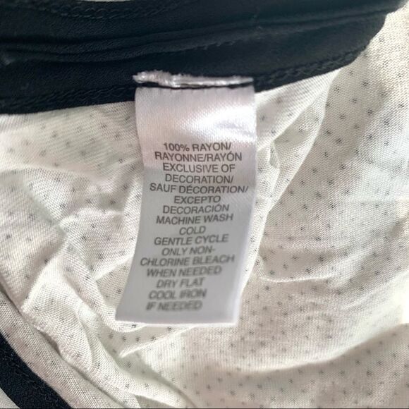 Loft | Women’s | Sleeveless Keyhole Blouse Black Polka Dots | White | XL - Picture 7 of 7